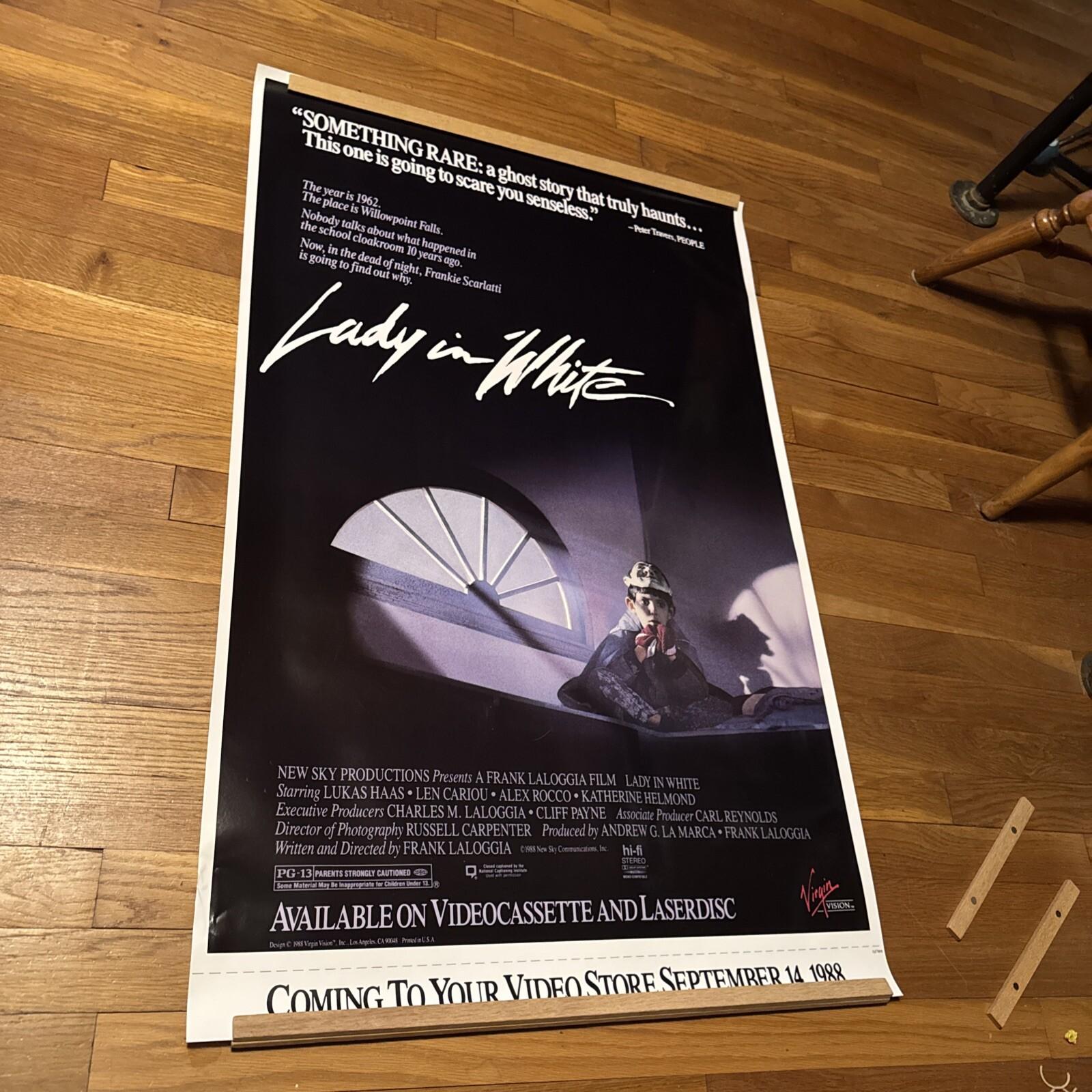 Lady In White 1988 Home Video Horror Movie Poster 26X40 Rolled 1 Sheet