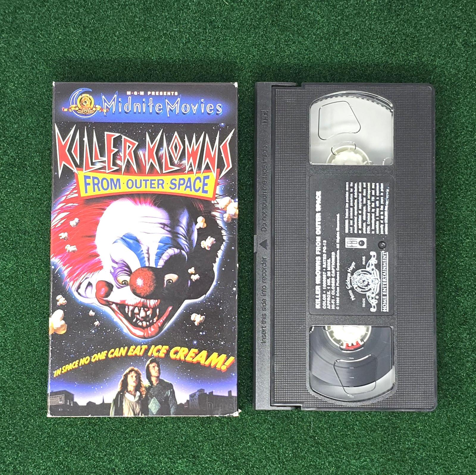 Killer Klowns From Outer Space VHS Clown Cover Cult Classic MGM 1988 RARE NICE