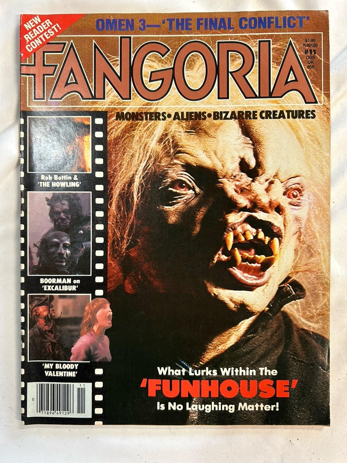 FANGORIA #11 1981 FUNHOUSE THE HOWLING EXCALIBUR MY BLOODY VALENTINE SCANNERS