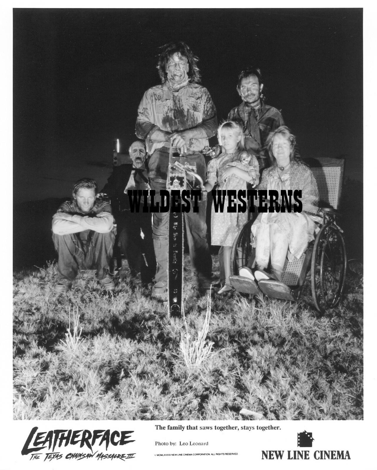 LEATHERFACE promo RARE Family Photo VINTAGE ORIGINAL Texas Chainsaw Massacre III