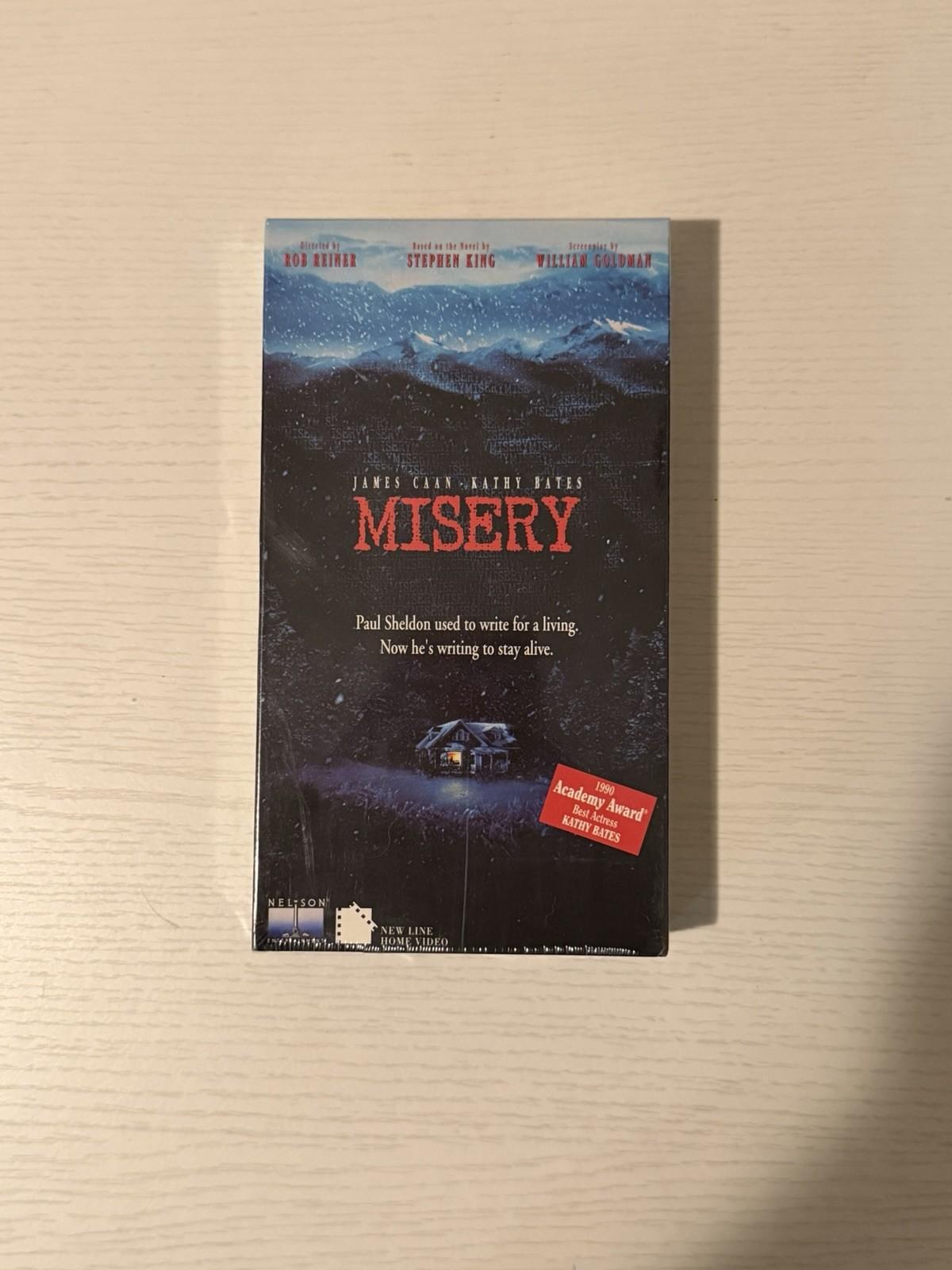 Vintage 1991 Misery First Press VHS Video Factory Sealed Stephen King Nelson.