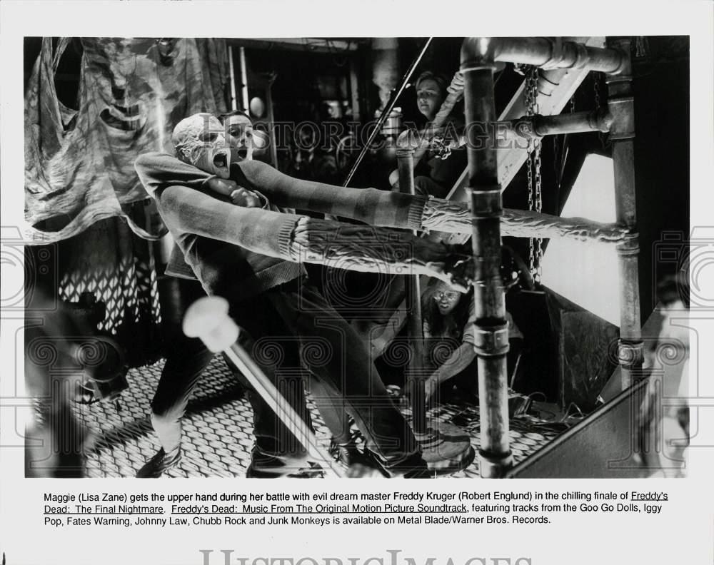 1991 Press Photo "Freddy's Dead: The Final Nightmare" Movie Scene - lrp69167