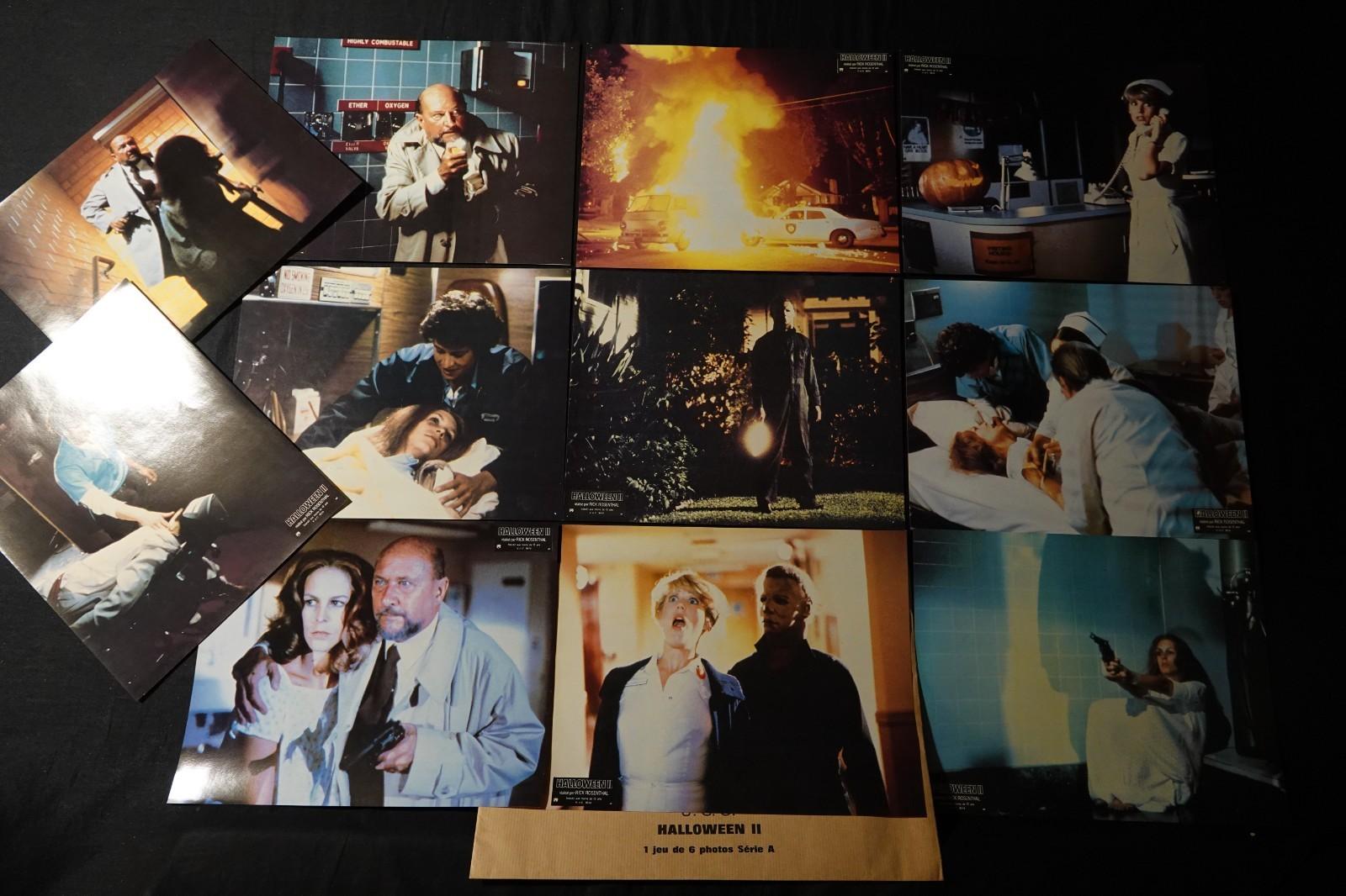 Michael Myers HALLOWEEN II john carpenter   /   jeu 11 photos  lobby cards 1982