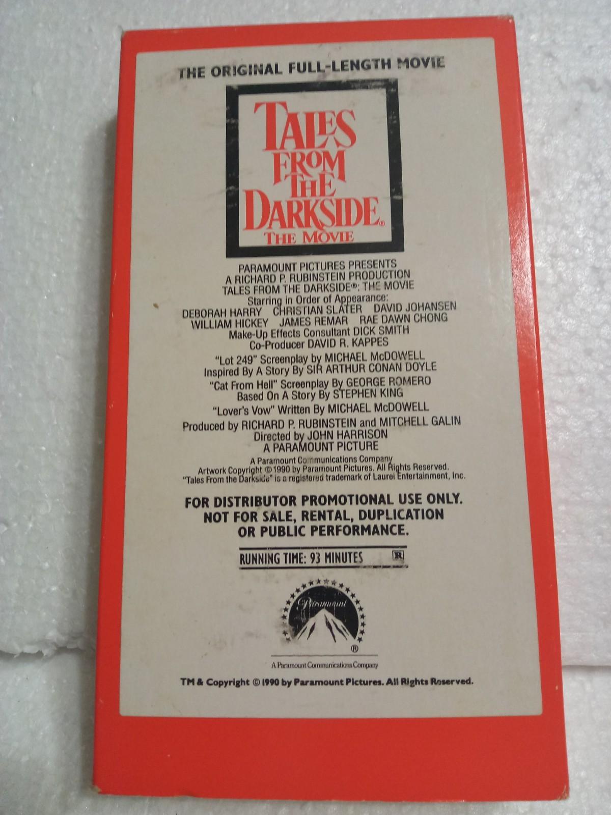 Tales from the Darkside (1990) VHS Screener – Rare Horror Anthology!