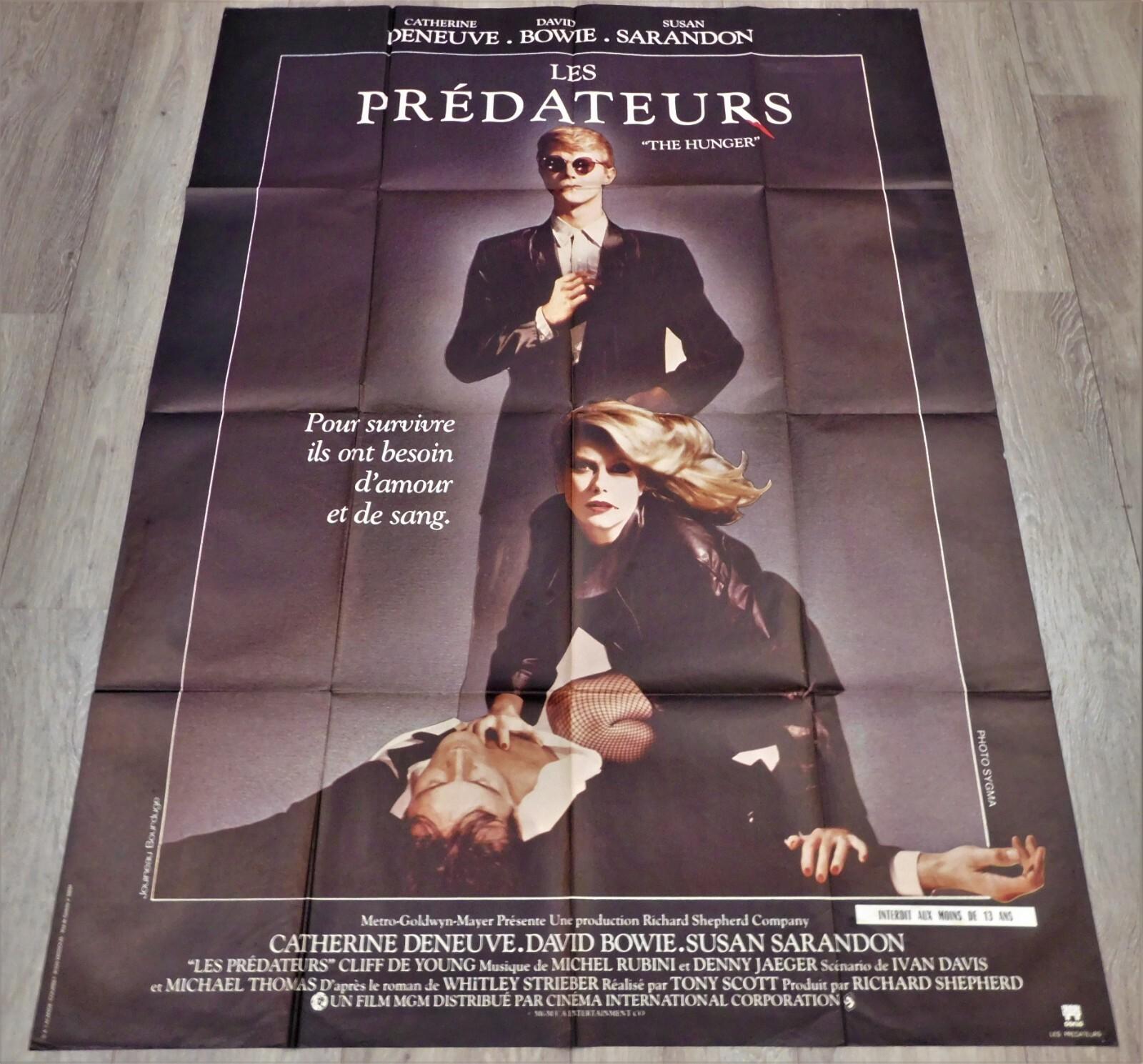 The Hunger French Movie Poster Original 47"63" 1983 Bowie Deneuve Sarandon