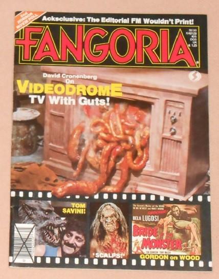 FANGORIA 1983 #25 - VIDEODROME Cover CRONENBERG Tom Savini ED WOOD The Hunger