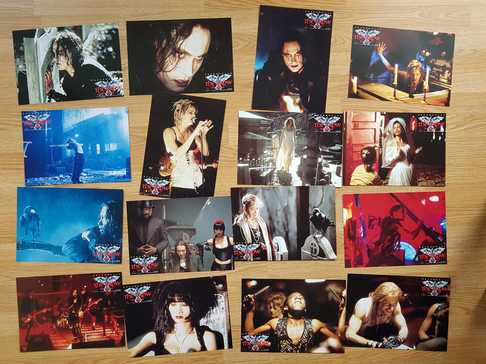 Brandon Lee - The Crow  - rare German lobby card set (16)  1994 - Bai Ling