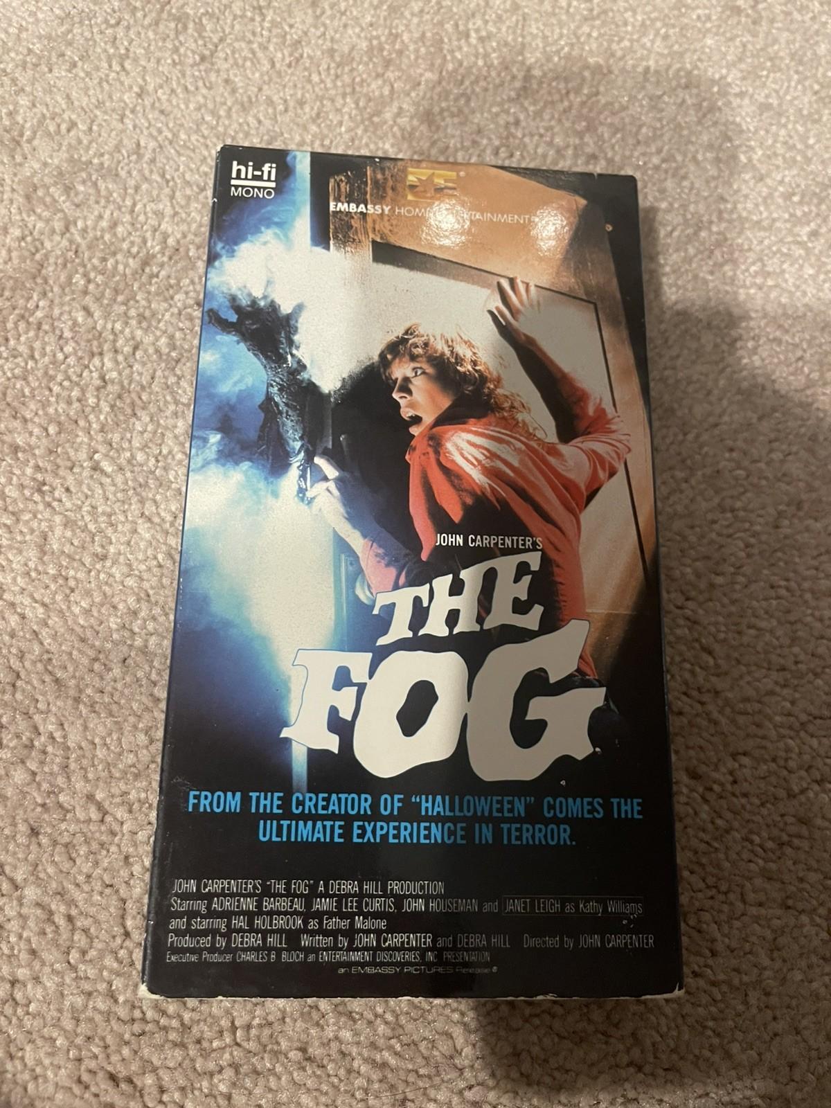 John Carpenter’s The Fog Embassy Horror VHS 1987 Vintage Jamie Lee Curtis
