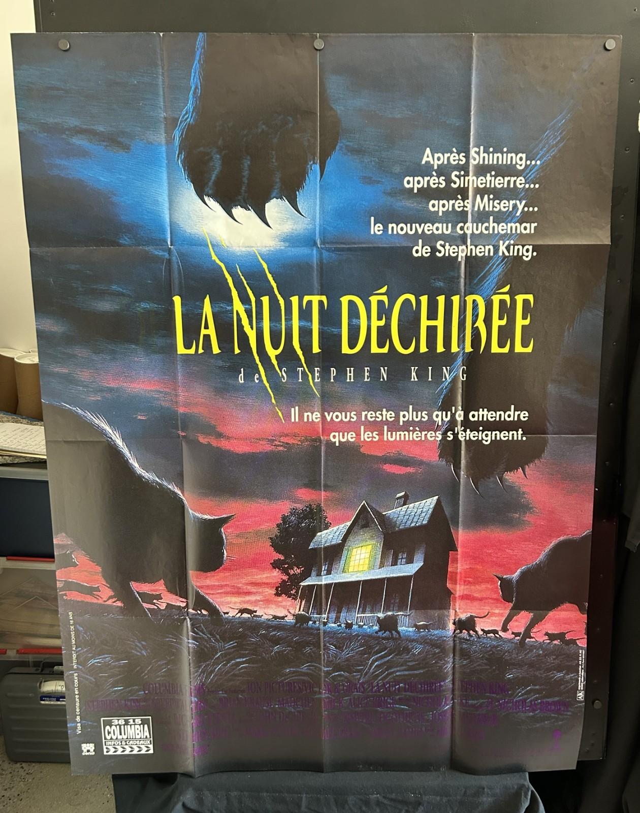 original 1992 SLEEPWALKERS "French" Movie Poster 45x60 Stephen King - Rare!