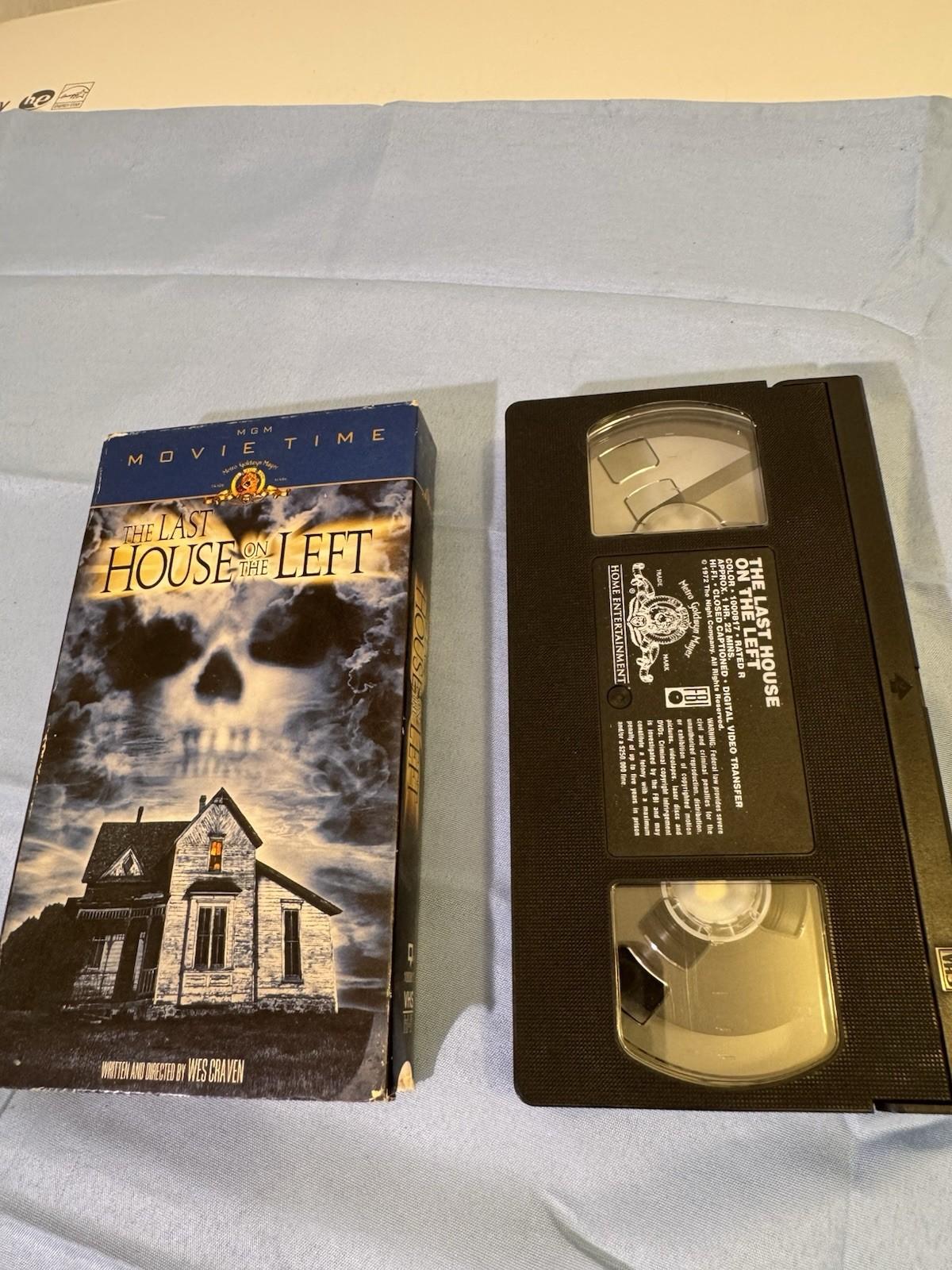 Last House on the Left 1972 VHS Tape 2000 Release MGM - 70s Rape Revenge Horror