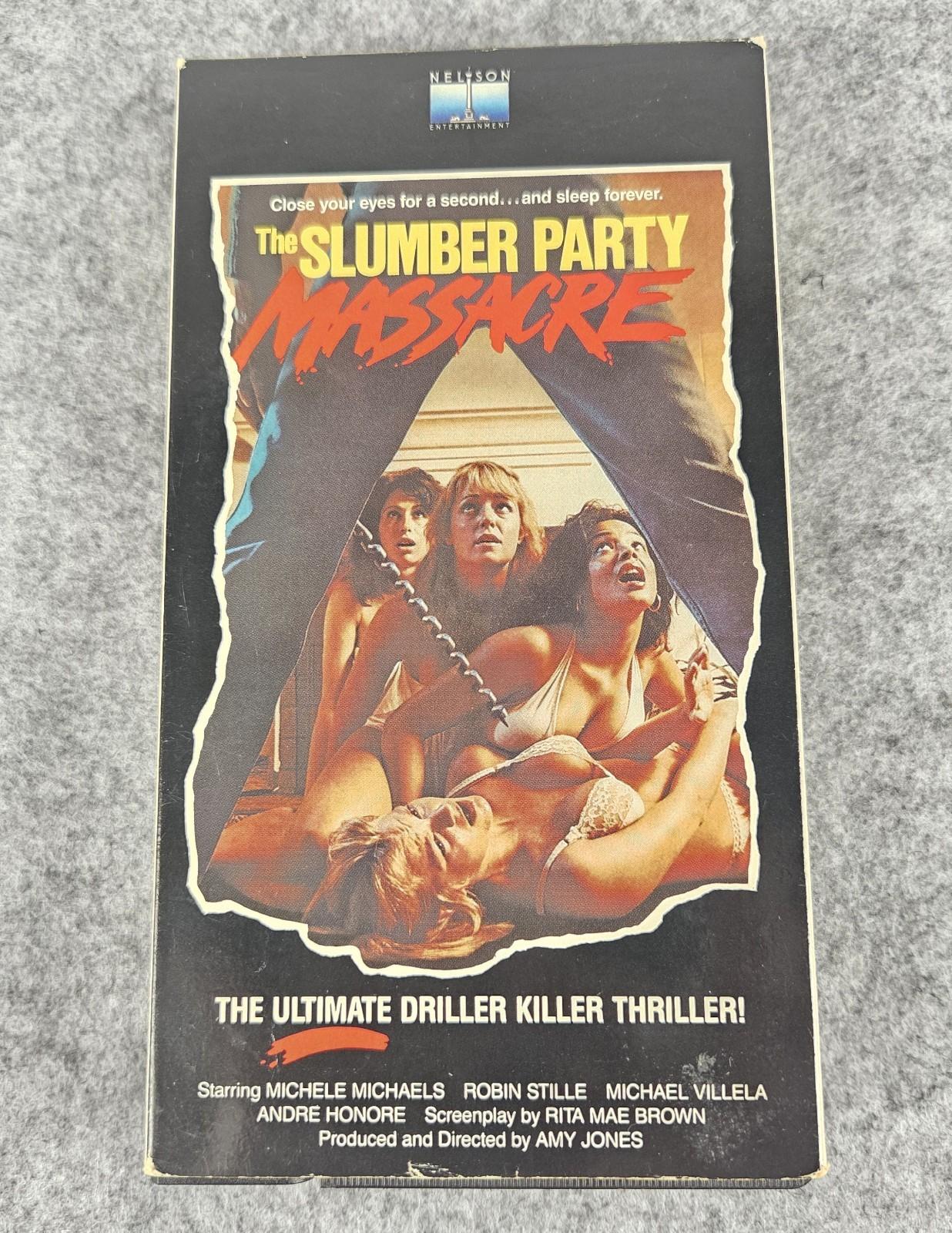 Slumber Party Massacre 80s Horror VHS Embassy Home Entertainment (1982) Rare OOP