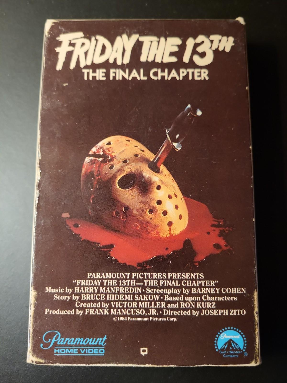 Friday the 13th The Final Chapter Original Release 1984 Betamax. Read Descrption