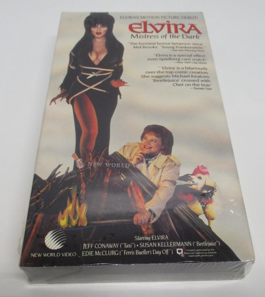 SEALED! 1989 ELVIRA Mistress of The Dark MOVIE VHS TAPE CM6773