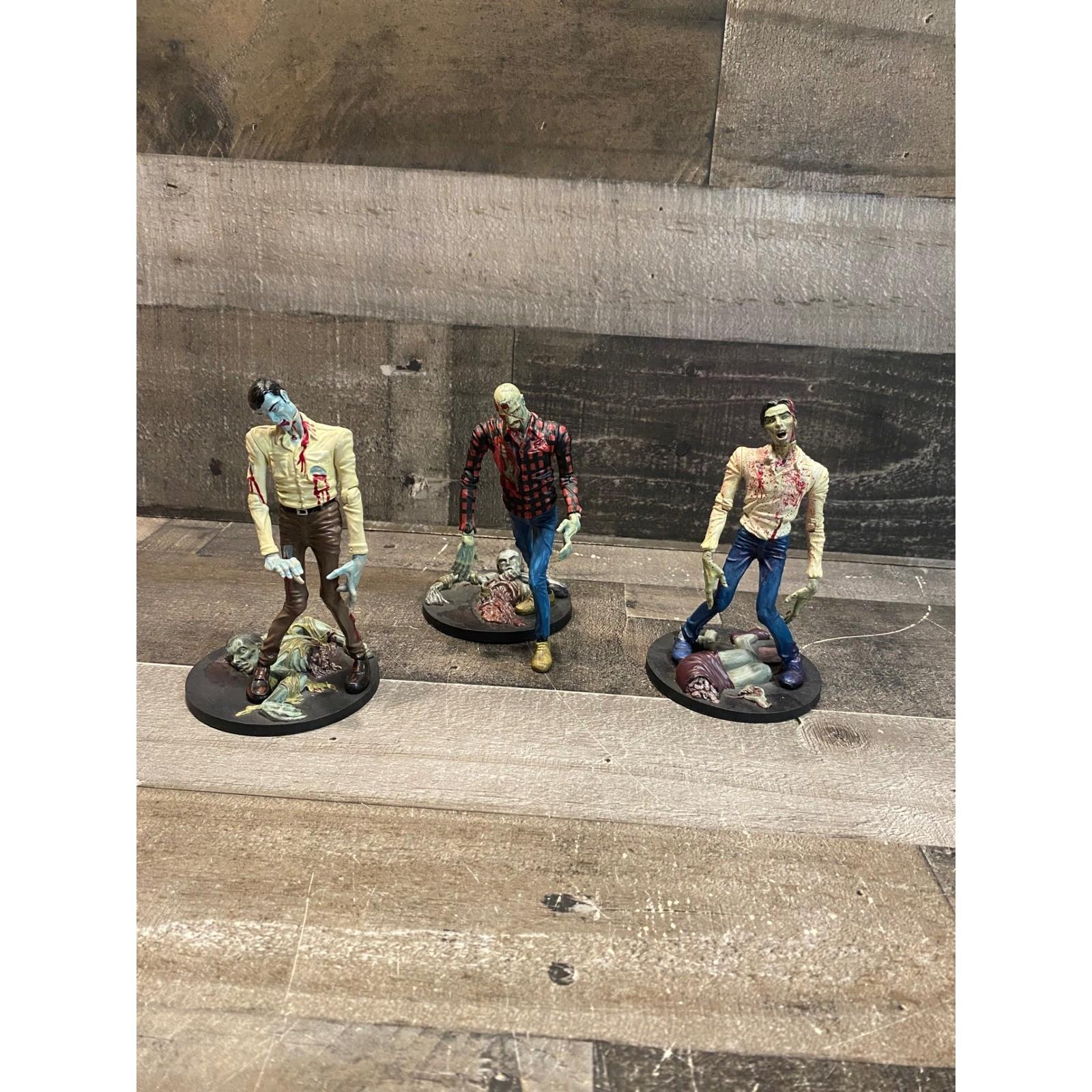 Reds Inc Dawn of the Dead 1978 Zombie Action Figure Set Gaga Pictures 3pc Horror