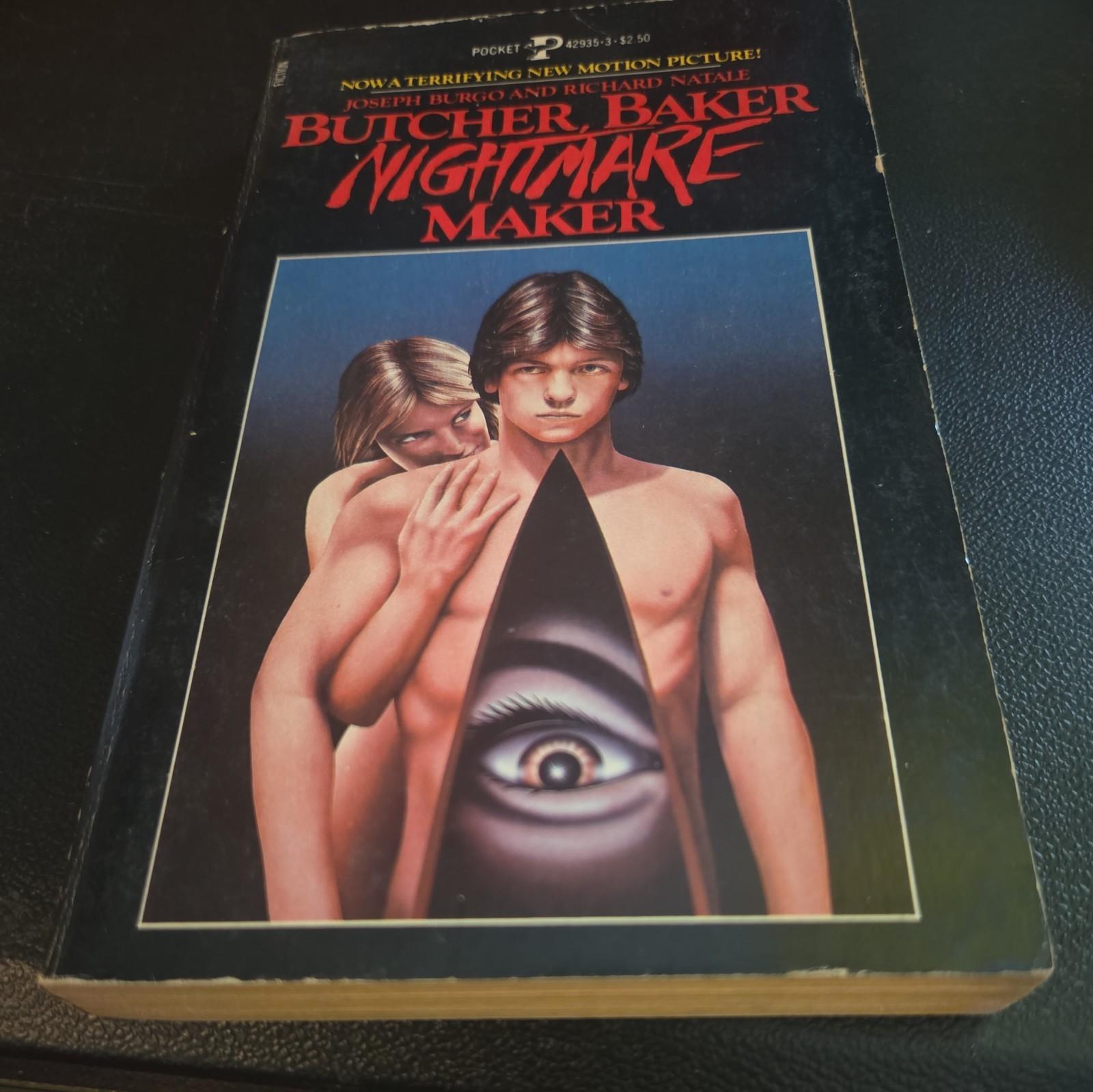 BUTCHER BAKER NIGHTMARE MAKER 1981 POCKET BOOKS BURGO NATALE NIGHT WARNING