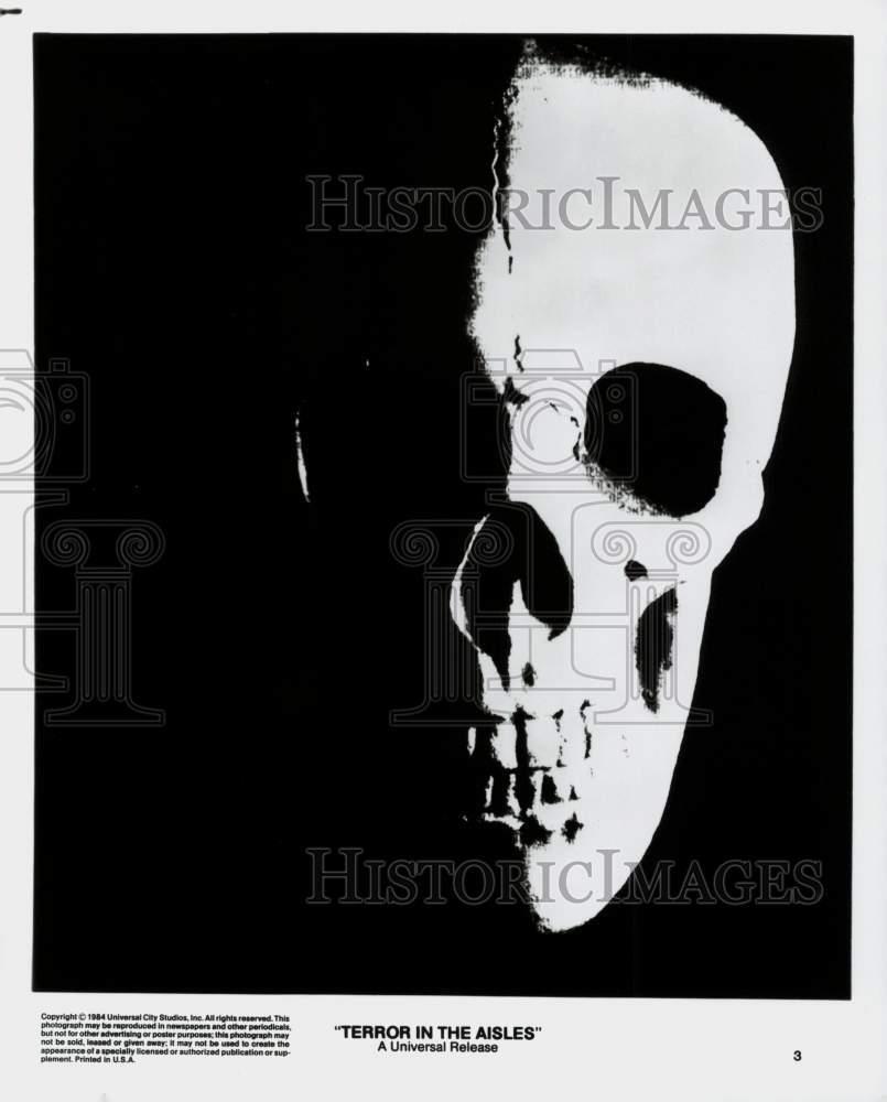 1984 Press Photo Movie Poster of the film "Terror In The Aisles" - lrp84895