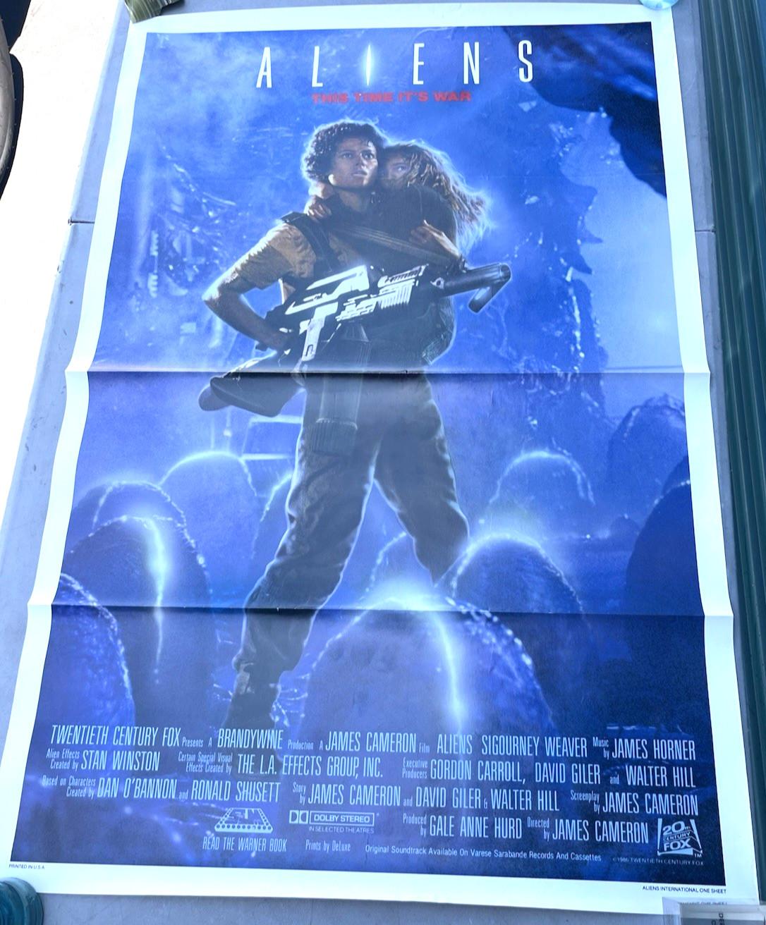 1986 Aliens International One Sheet Original Movie Poster Recalled 27x41"