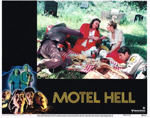 MOTEL HELL ORIGINAL 11X14 LOBBY CARD # 1 CULT HORROR MINT CONDITION