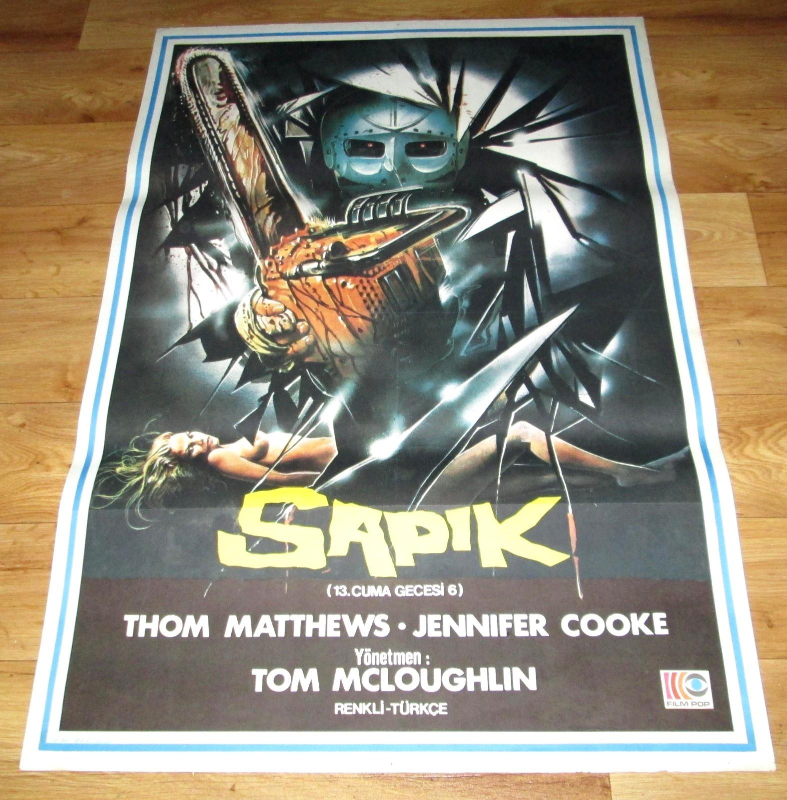 JASON LIVES Friday the 13th Part VI 1986 ORIGINAL 27x40 Turkish Movie Poster