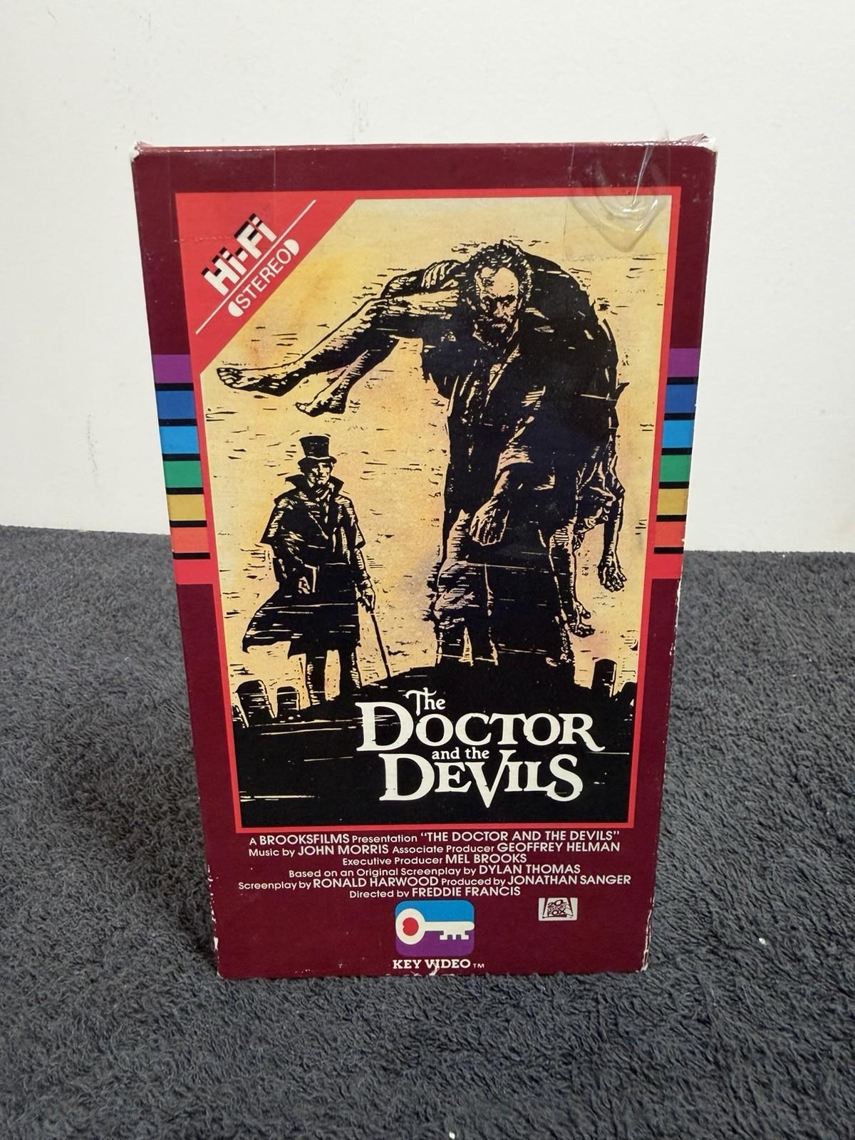 The Doctor And The Devils VHS Tape 1985 Slasher Horror Key Video
