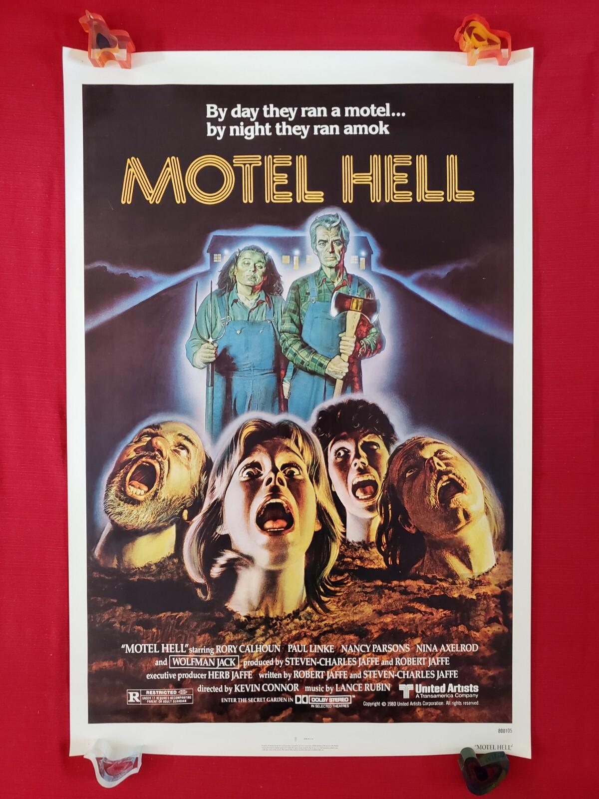 MOTEL HELL * 1980 ORIGINAL MOVIE POSTER *RARE ROLLED NSS AMOK VERSION* HALLOWEEN
