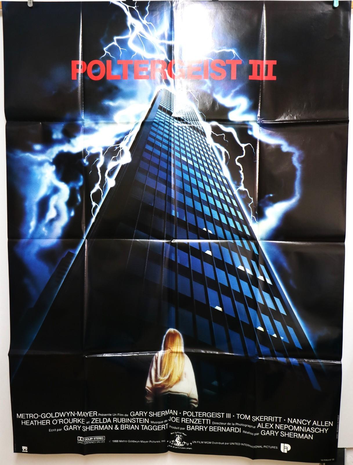 POLTERGEIST III 1988 Vintage Large French Original Movie Poster 120x160cm