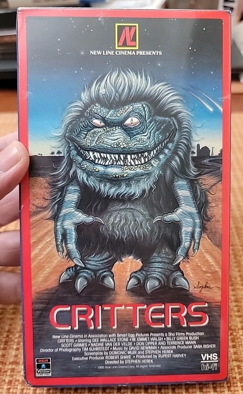 Critters VHS 1986 RCA Columbia Pictures New Line Cinema Film New & Sealed