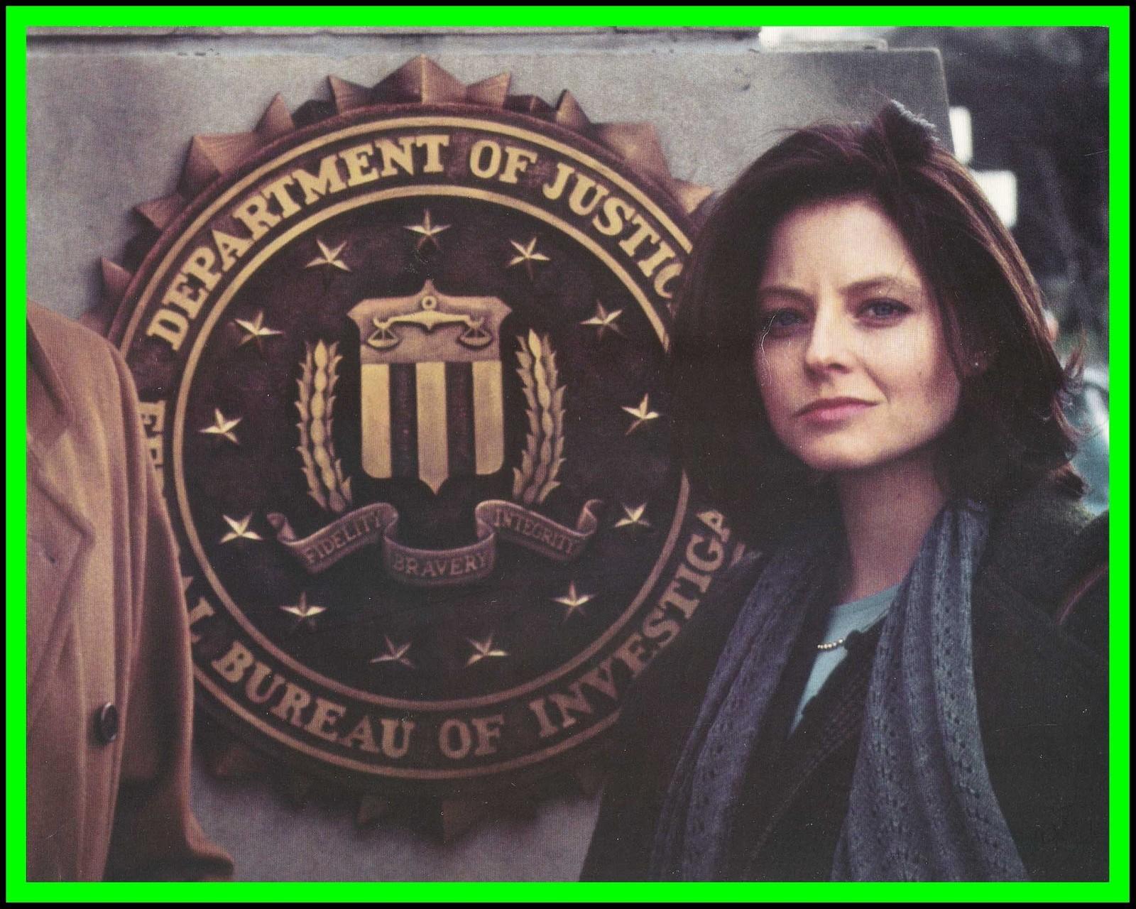 JODIE FOSTER in "Silence of the Lambs" Original Vintage COLOR LOBBY CARD 1991