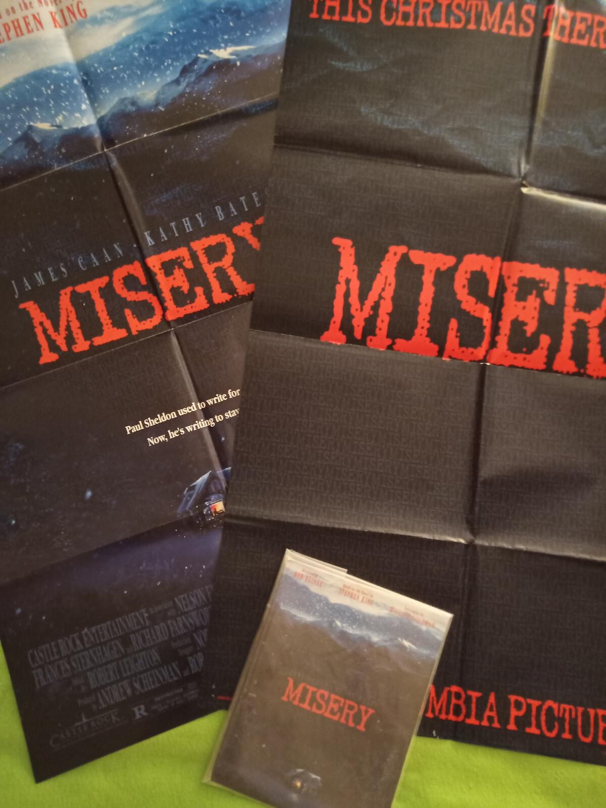 "Misery" Original Movie Press Kit, (2) Posters and (8) Photos 1990