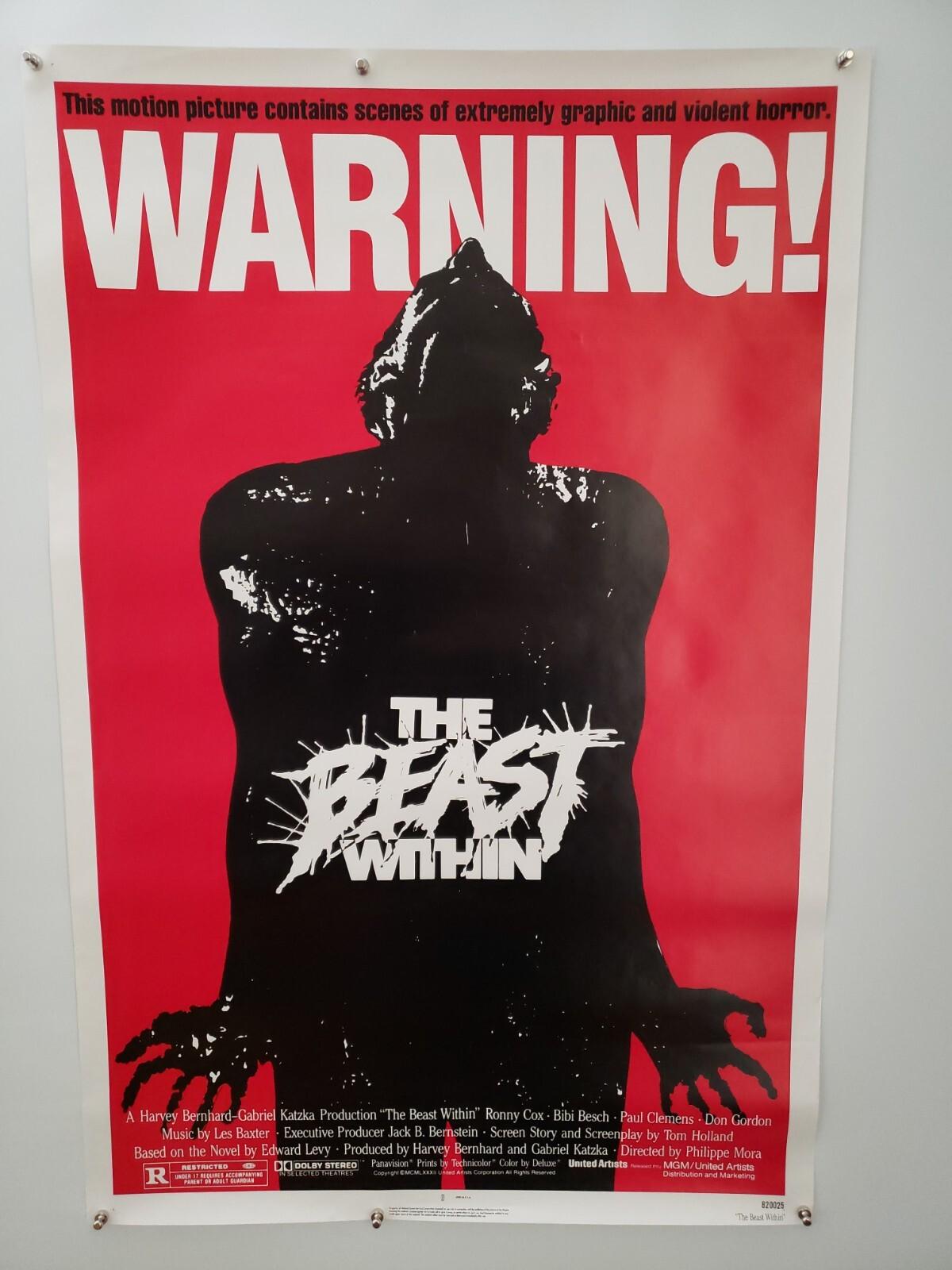 The Beast WithinPoster Original 1982 Vintage Horror Movie 27"×41" NSS#820025