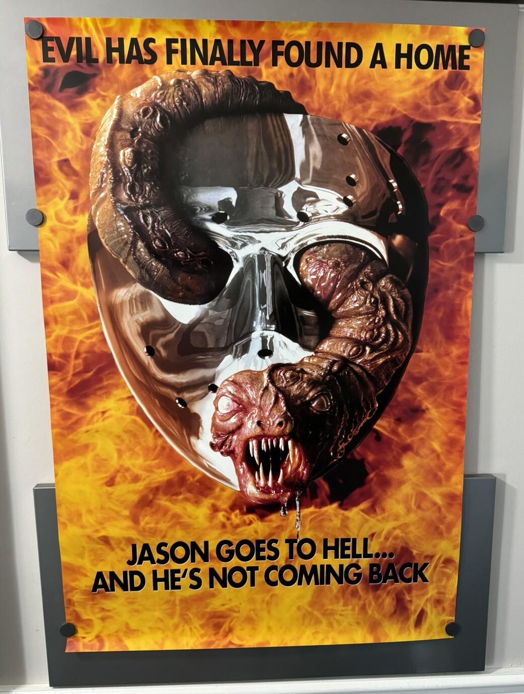 Vintage Original 1993 Jason Goes To Hell 27x40 DS Poster Final Friday the 13th
