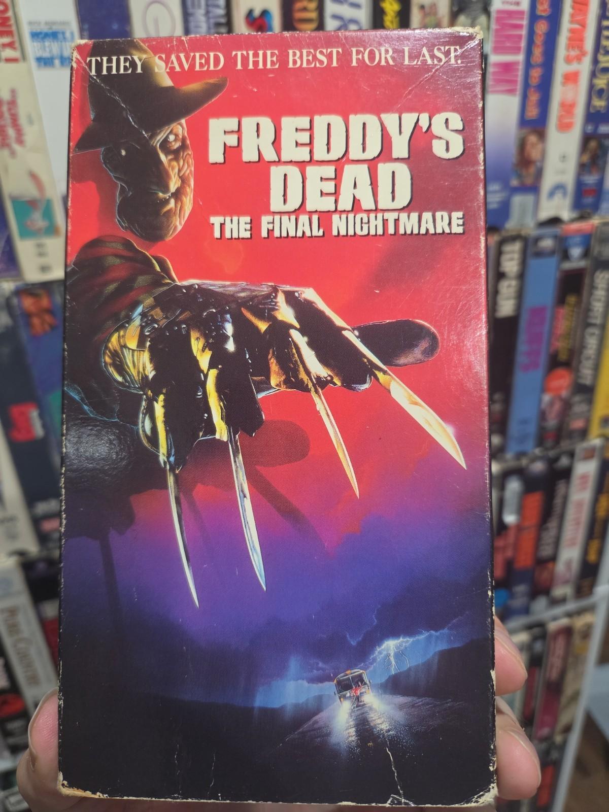 Freddy's Dead The Final Nightmare 1991 VHS Rare Original Release NON RENTAL