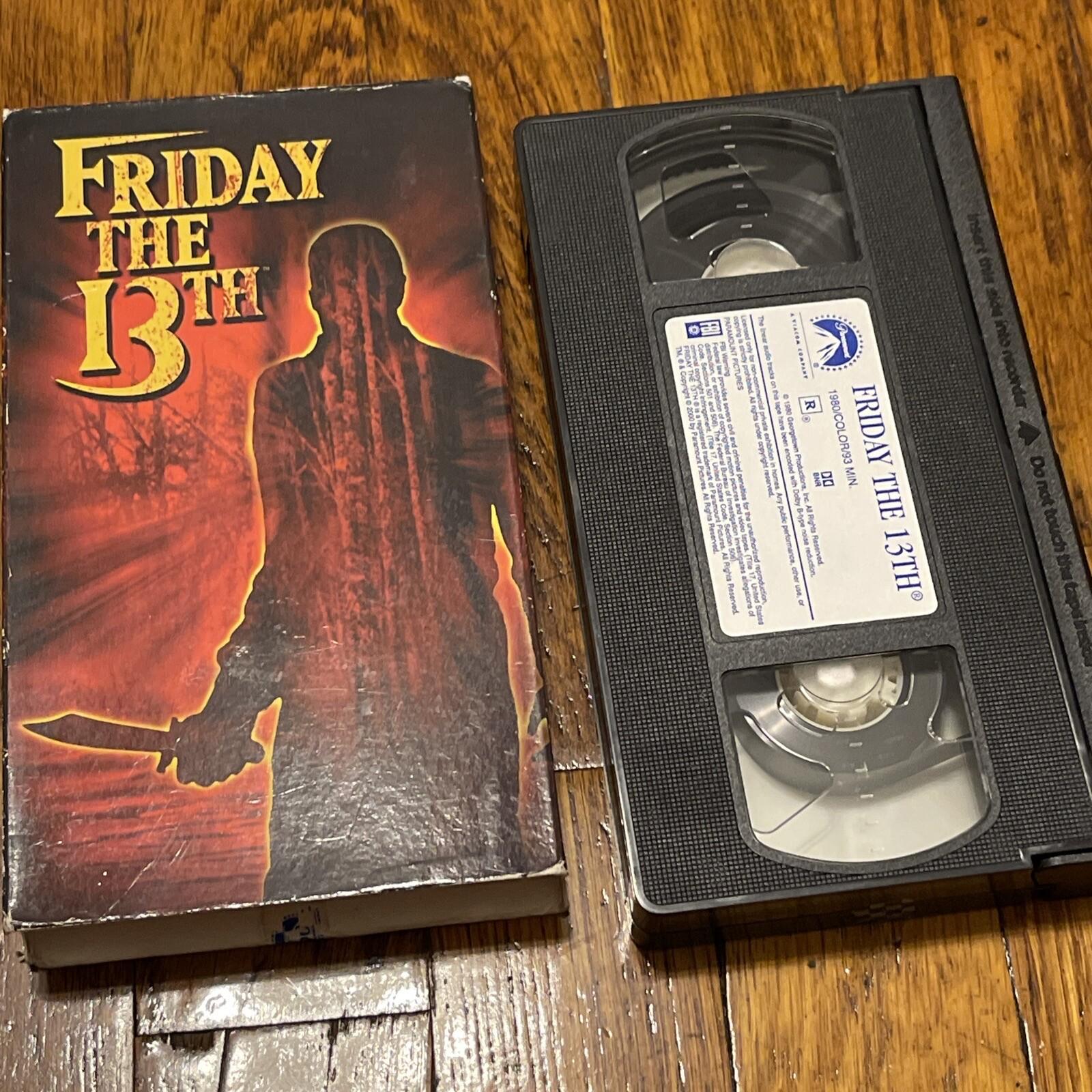 Friday the 13th 1980 (VHS, 2001)  Original Horror Slasher Nightmare Terror