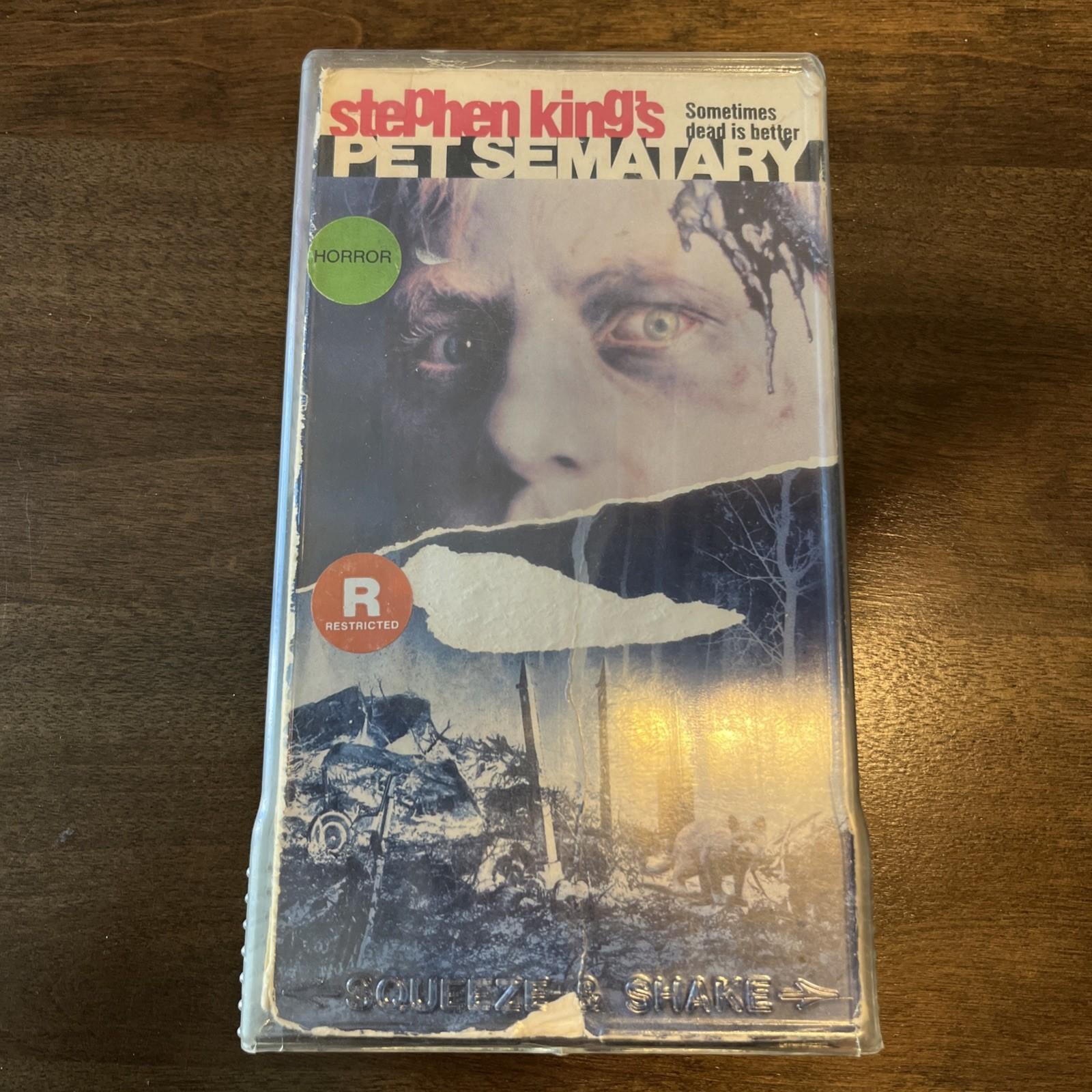 Stephen King’s Pet Sematary VHS 1989 Paramount Horror Vintage Video Tape Vtg
