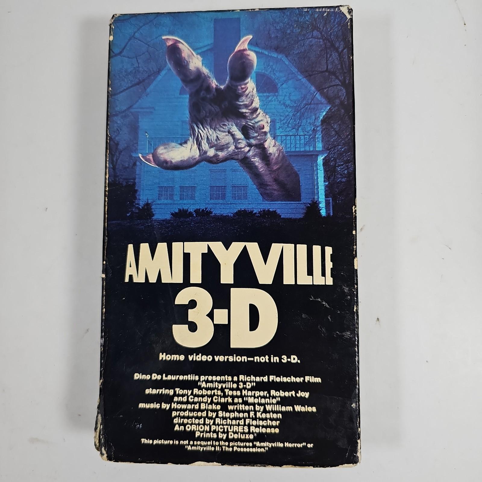 Amityville 3-D VHS 1984 Vestron Video Vintage Horror Original Release