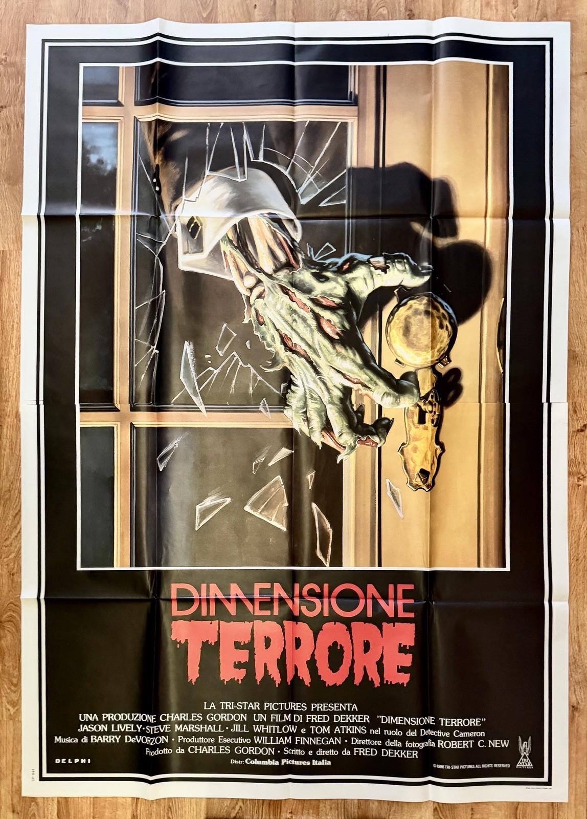 NIGHT OF THE CREEPS 1986 Italian 4sh Horror Movie Poster 55x78”