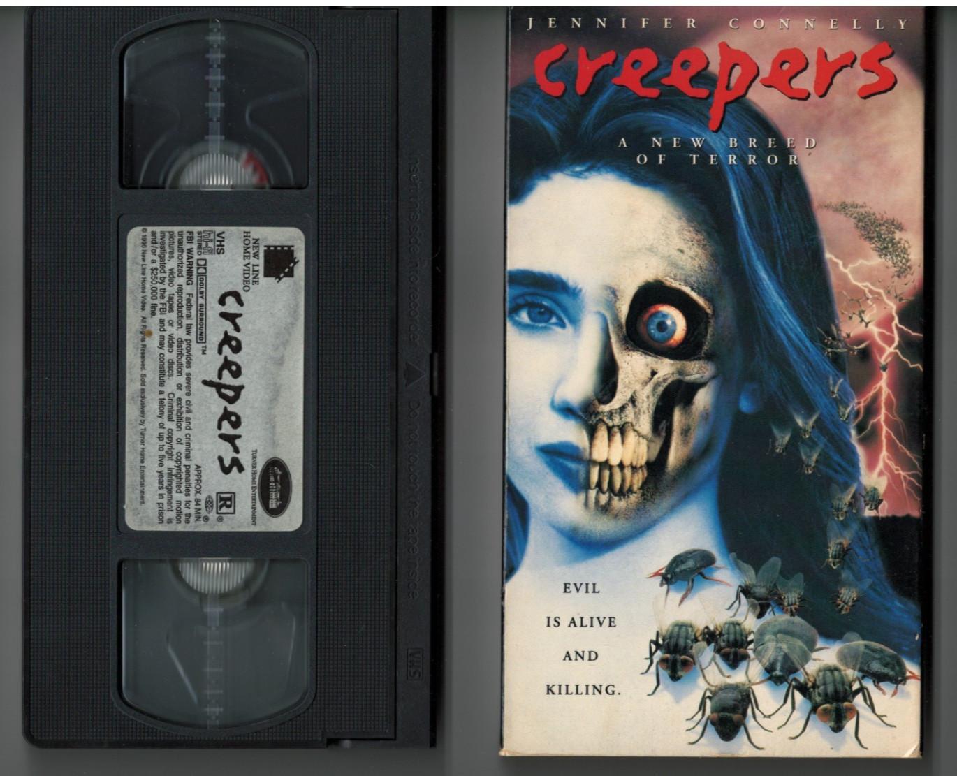 Creepers aka Phenomena VHS 1985 Dario Argento Donald Pleasence USPS GROUND!