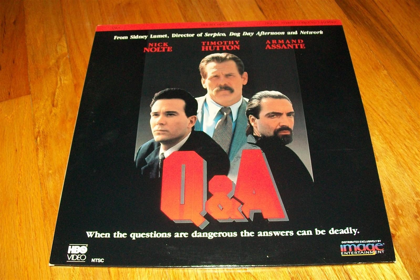 Q & A 2-Laserdisc LD SET EXCELLENT CONDITION RARE GREAT FILM SIDNEY LUMET Q&A