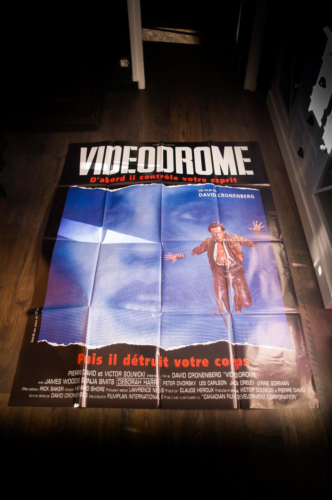 VIDEODROME David Cronenberg A French Grande Vintage Movie Poster Original 1984