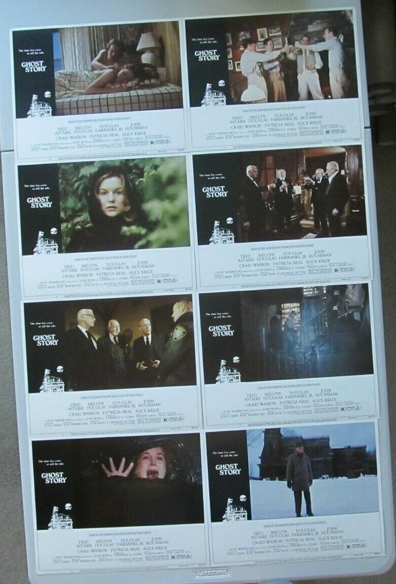 GHOST STORY ORIGINAL 11X14 LOBBY CARD SET OF 8 1981 FRED ASTAIRE FAIRBANKS JR