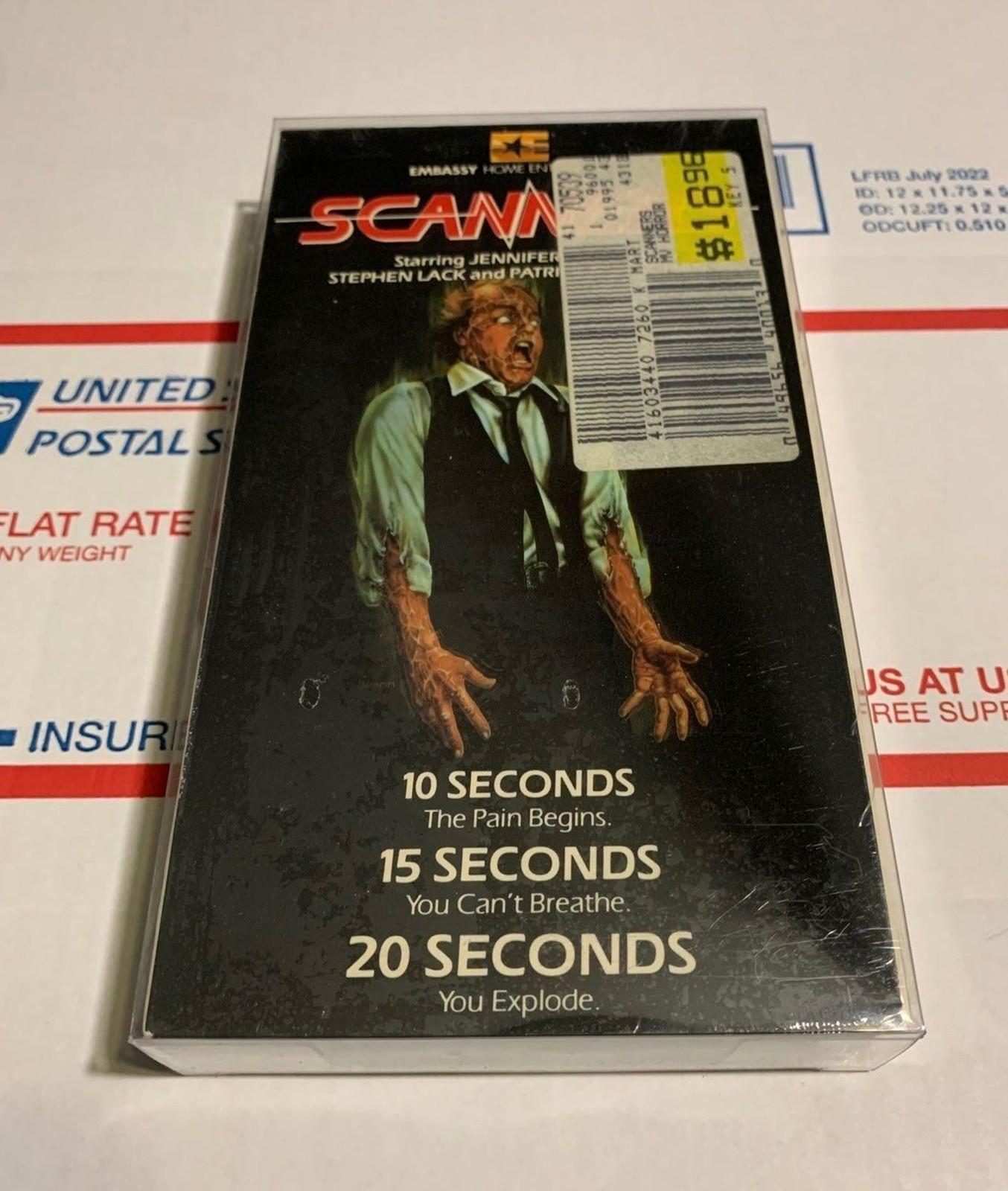 Scanners VHS 1981 Embassy Release CRONENBERG Horror VHS SEALED NEW