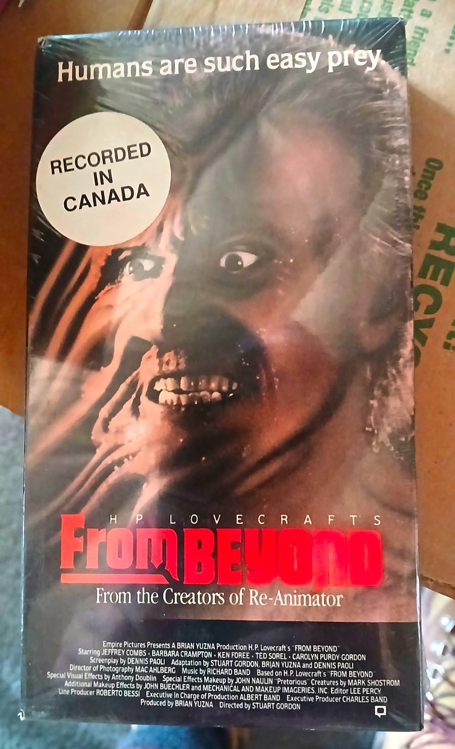 From Beyond Beta Vestron Hi-Fi Horror Sci-Fi Stuart Gordon Factory Sealed