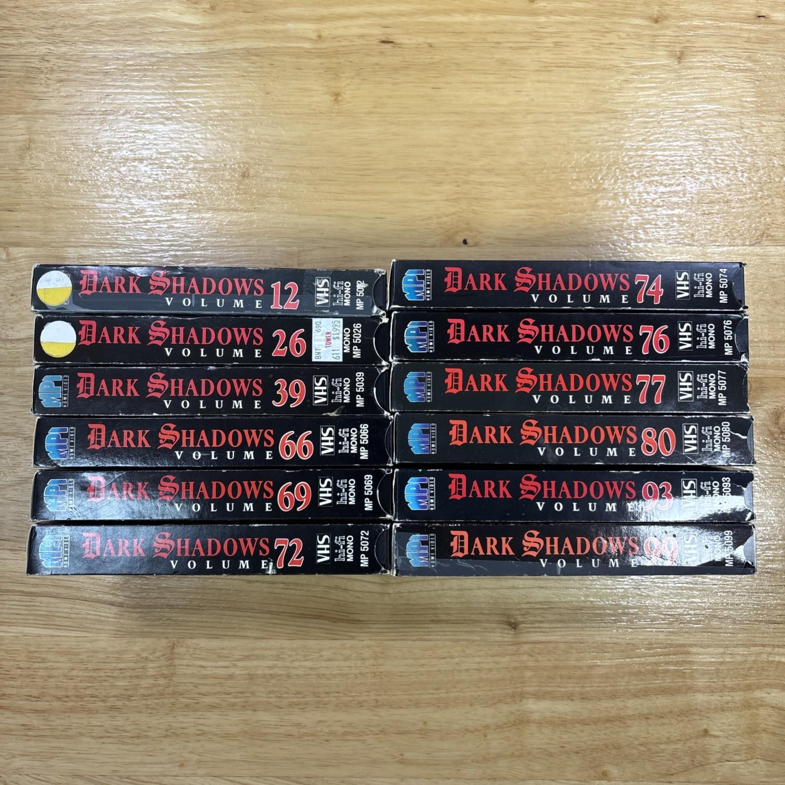 Dark Shadows - VHS Lot - 12 Volumes - Vintage Vampire Gothic