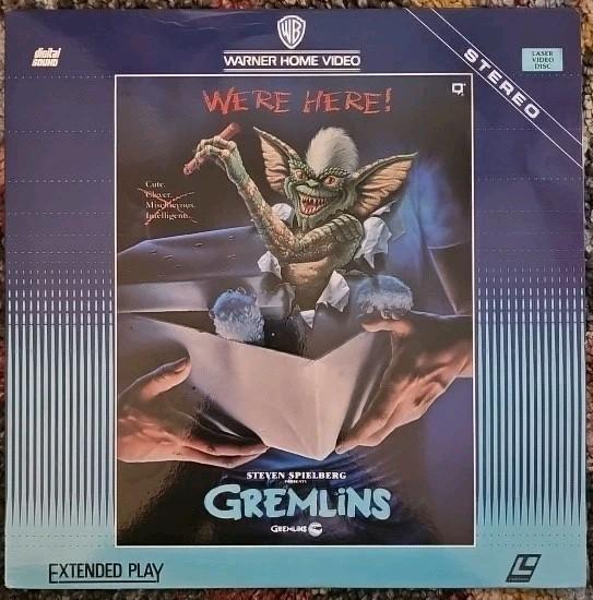 Rare Laserdisc - Gremlins "We're Here!" - Steven Spielberg Vintage Extended Play