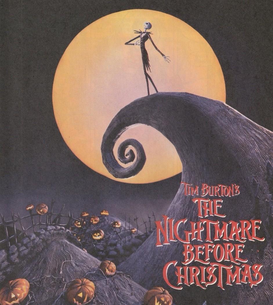 VTG 1993 Nightmare Before Christmas Movie Debut Original Print Ad 18x28cm COM 93