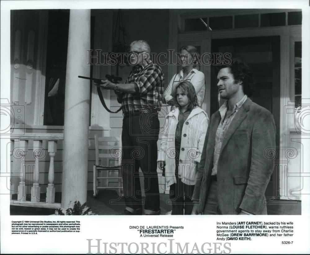 1984 Press Photo The starring cast in a scene from "Firestarter." - lrp36109