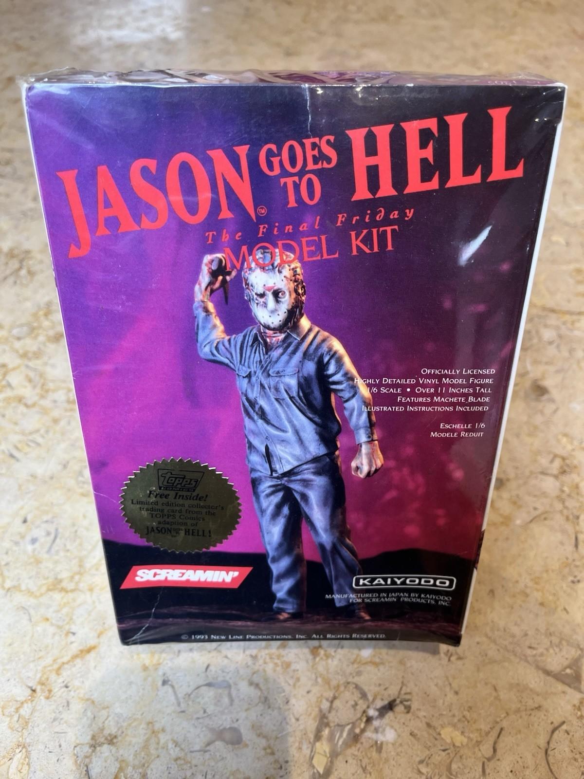 VERY RARE 1993 Screamin' Jason Friday the 13th 1:6 Vinyl Model Kit Unpainted