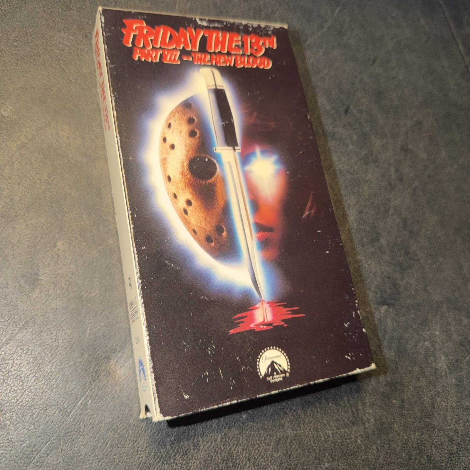 Friday The 13th Part VII 7 The New Blood VHS 1988 Horror Vintage Original