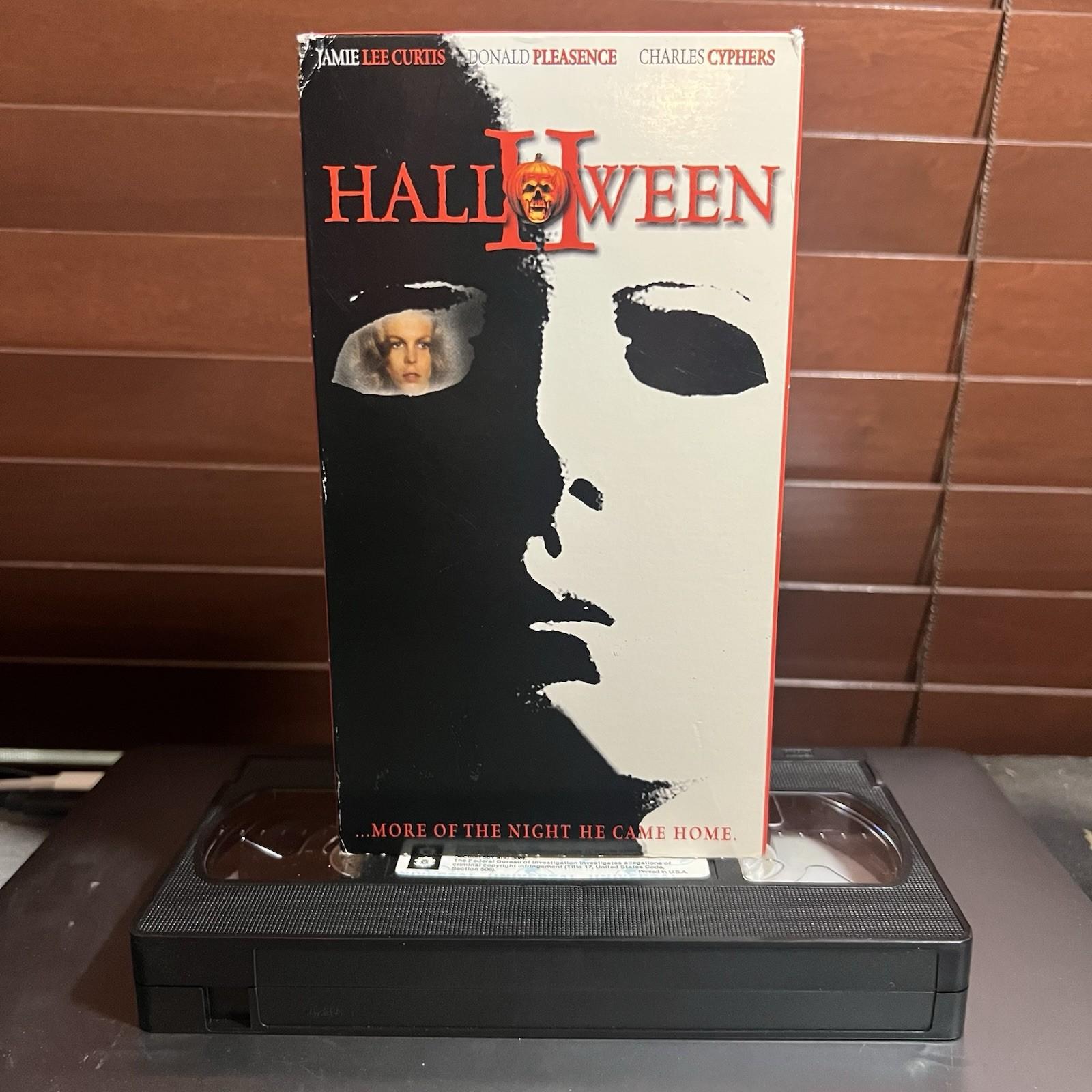 Halloween II (VHS, 1981) HORROR Slasher Jamie Lee Curtis Michael Myers Vintage