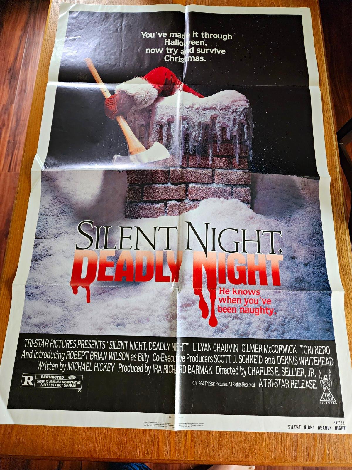 Silent Night, Deadly Night Original US One Sheet Movie Poster Tri-Star Pictures
